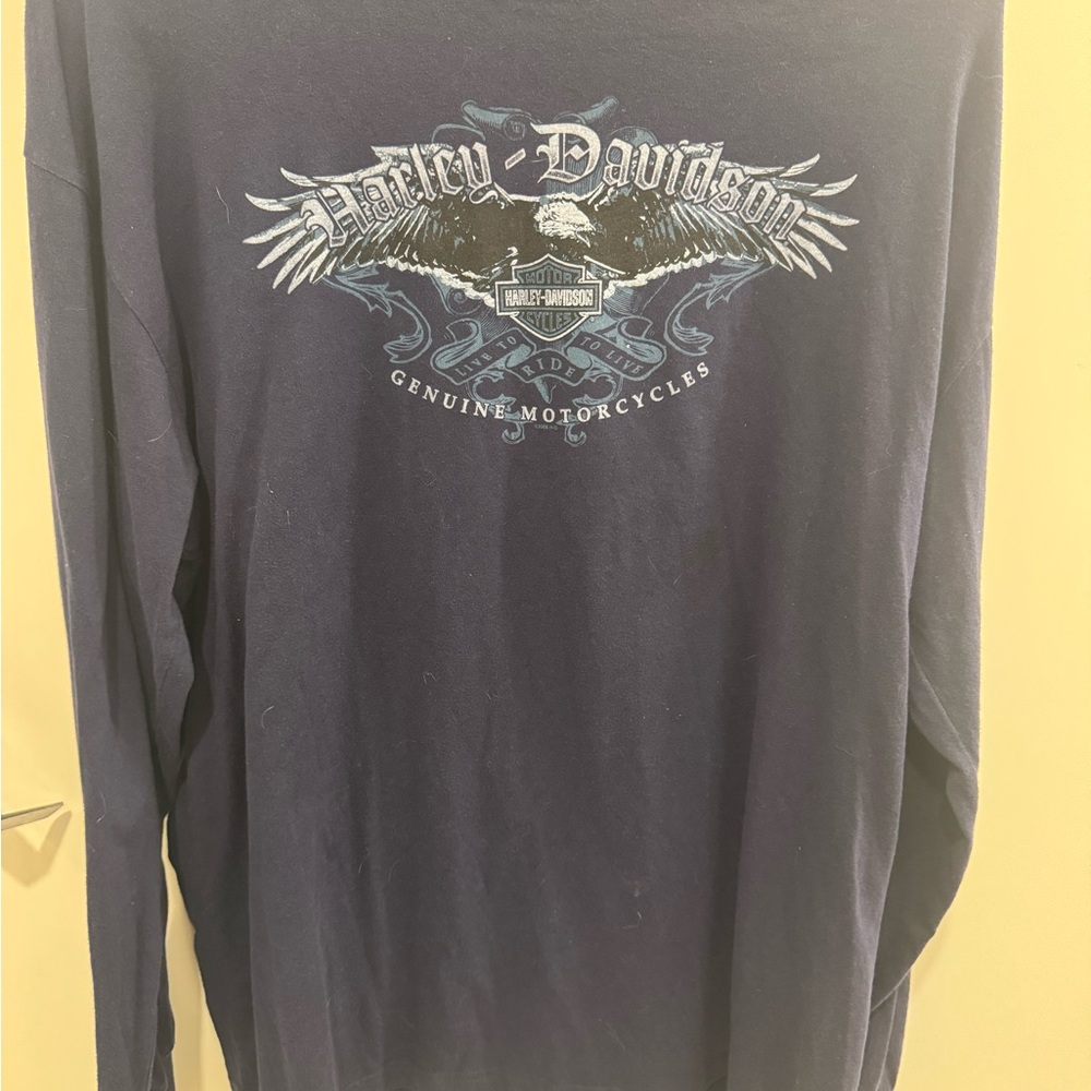 Harley-Davidson Dark Blue Long Sleeve Tee